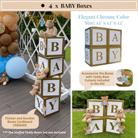 Baby Shower Balloon Garland &  BABY Boxes | Teddy Bear Theme.