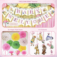 Pink Winnie Baby Shower Decorations