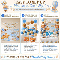 We Can Bearly Wait Baby Shower Decorations Kit for Boy