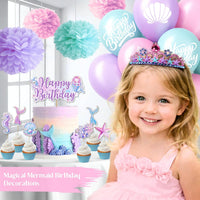 Mermaid Birthday Decorations for Girls