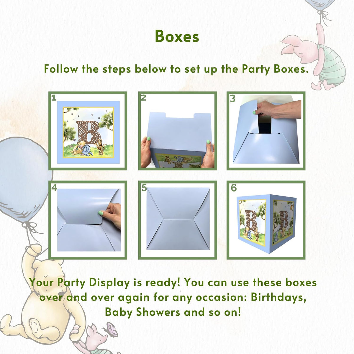 Winnie the Pooh Baby Shower Decorations Kit