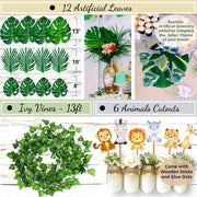 Premium Safari Baby Shower Decorations for Boy Jungle Theme Baby Shower Decor..