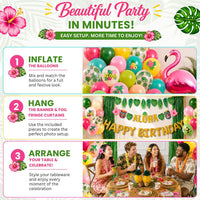 Luau Birthday Party Decorations Set for 25 guests