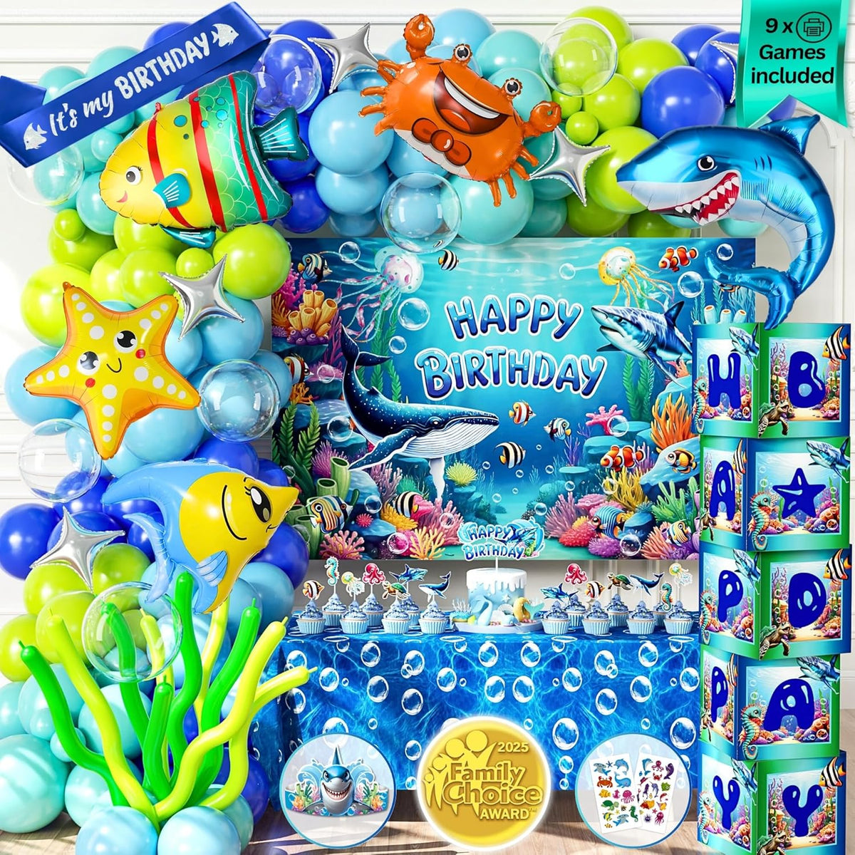 Under the Sea Party Decorations Set
