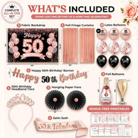 50th Birthday Decorations for Women