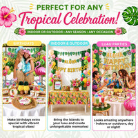 Luau Birthday Party Decorations Set for 25 guests