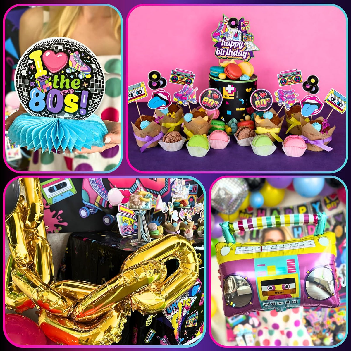 Back to the 80s Birthday Party Decorations
