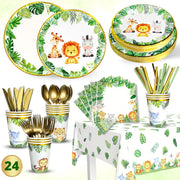 193 Pc Safari Baby Shower Decorations for Boy or Girl.