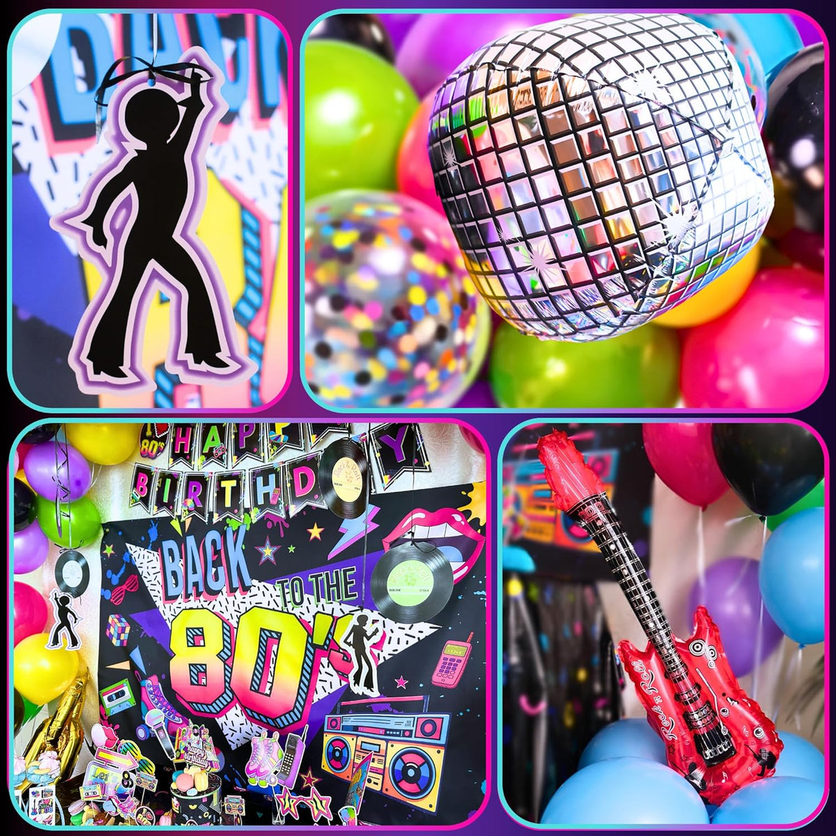 Back to the 80s Birthday Party Decorations