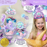 Little Mermaid Birthday Decorations Kit