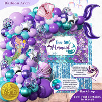 Little Mermaid Birthday Decorations Kit