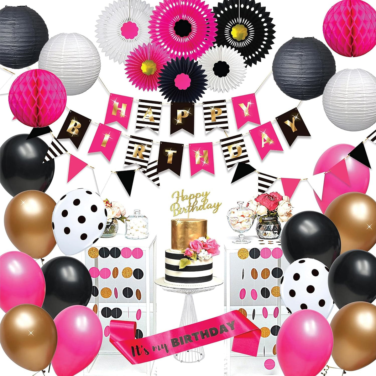 Birthday Decorations For Women & Girls | Kate Spade Inspired.