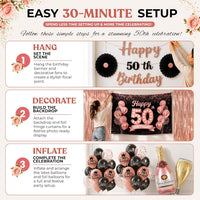 50th Birthday Decorations for Women