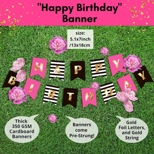 Birthday Decorations For Women & Girls | Kate Spade Inspired.