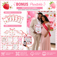 Berry Sweet Baby Shower Decorations, Strawberry Theme Set