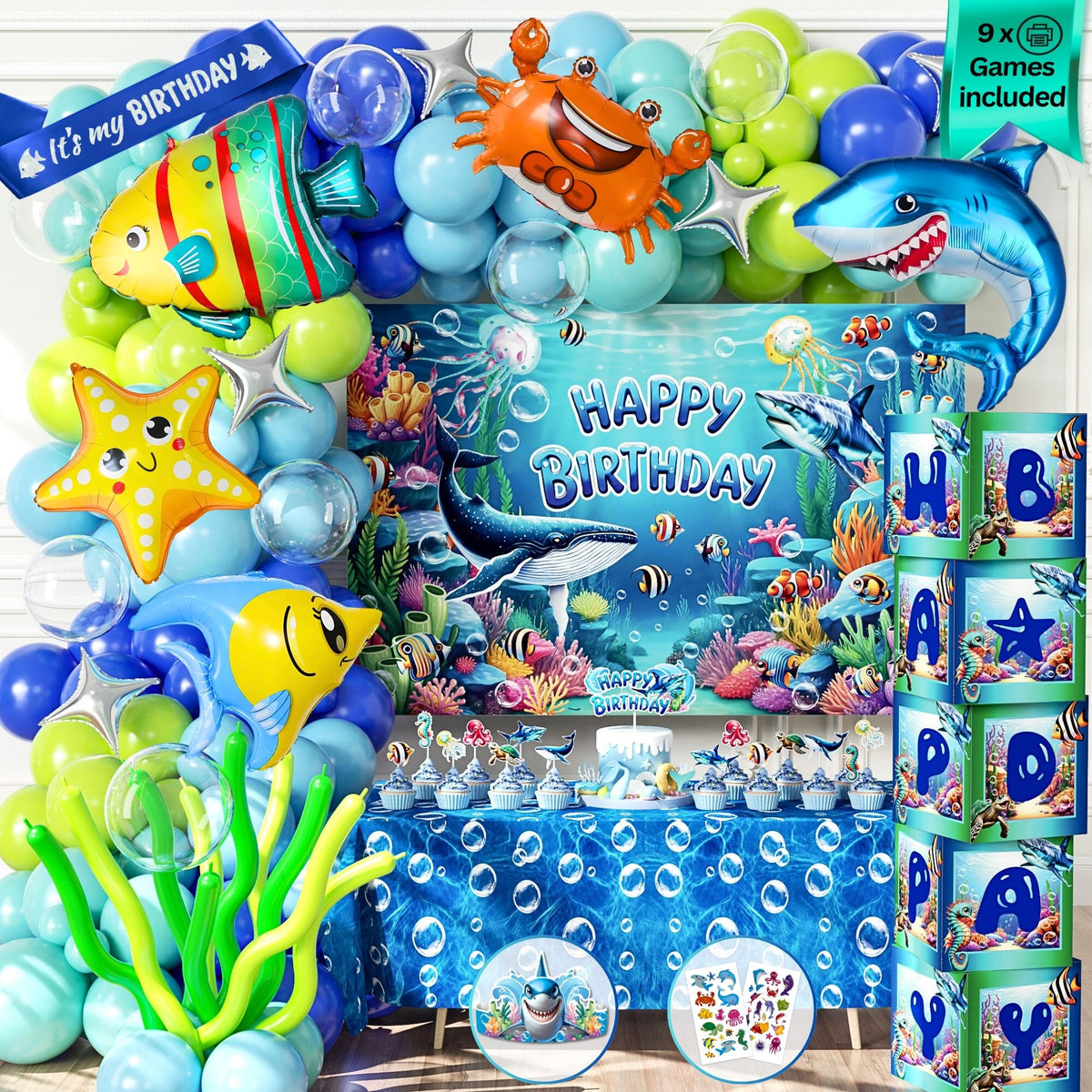 Under the Sea Party Decorations Set