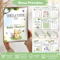 Winnie the Pooh Baby Shower Decorations Set