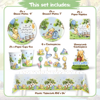 Winnie the Pooh Baby Shower Decorations Set