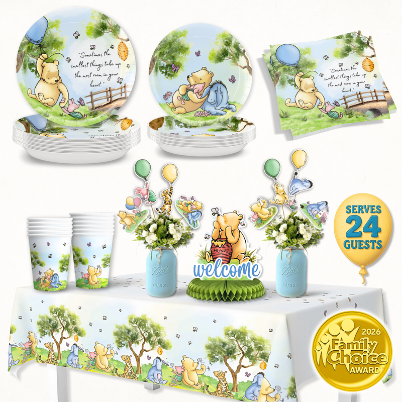 Winnie the Pooh Baby Shower Decorations Set