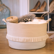 Cotton Rope Basket/ Beige Color/ XL.